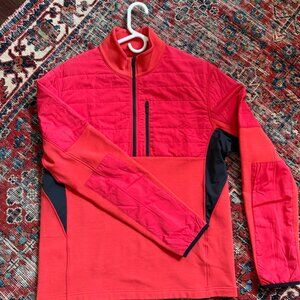 Aztech Mountain 1/4 Zip mid-layer, Medium, Red